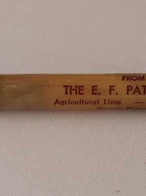Advertising mechanical pencil used from THE E. F. PATTON CO.