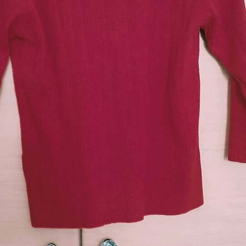 Zara cardigan with gold details like new, red