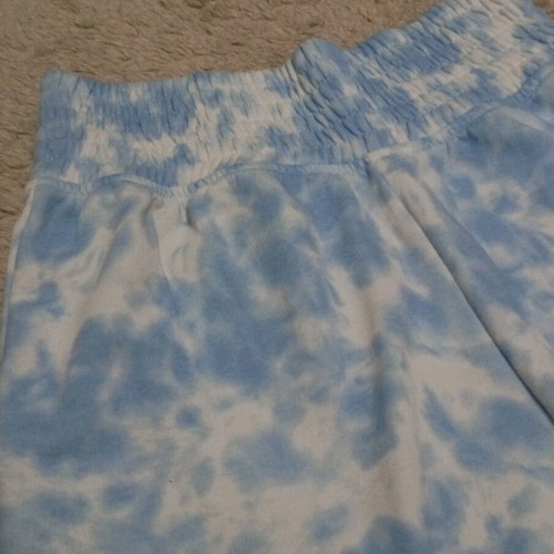 Pijama shorts like new, white and blue