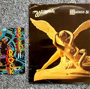 ΒΙΝΥΛΙΑ  Whitesnake - Saints & Sinners 1982 ΚΑΙ Def Leppard -Rocket