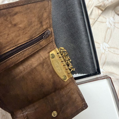Key wallet, brown