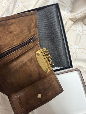 Key wallet, brown