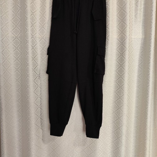 Black sports pants used, size S, cargo style