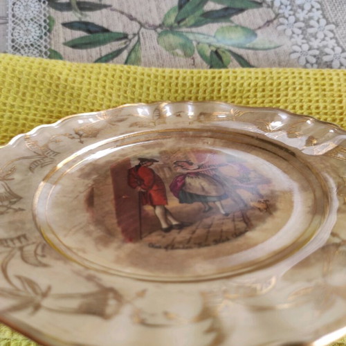 Porcelain decorative plate J&G Meakin handmade 1970 like new, 17cm