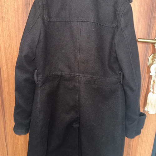 Black military style coat like new, elegant and warm