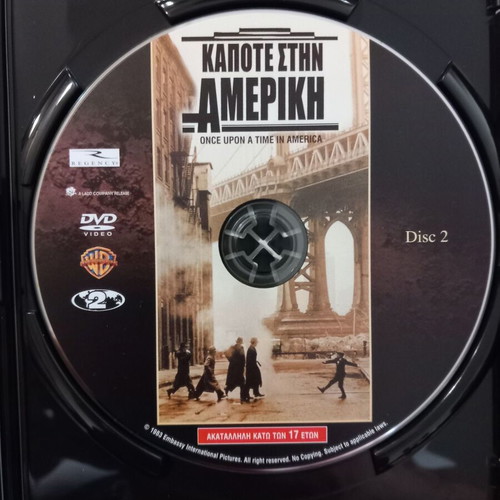 Once Upon a Time in America 2xDVD new, crime drama with subtitles