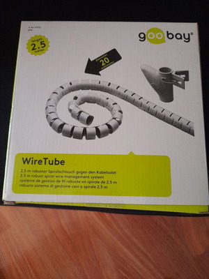 Goodbay 51922 cable management tube grey new