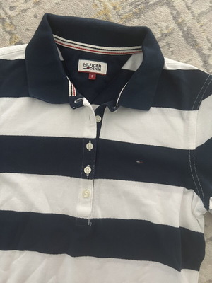 Tommy Hilfiger women's t-shirt like new, size S, white and blue