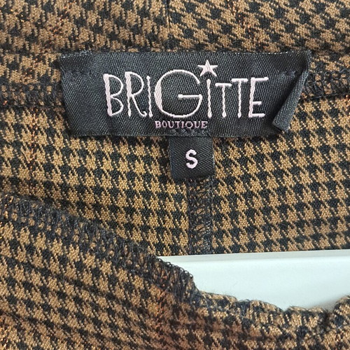 Brigitte plaid wide-leg pants new, brown-orange shades
