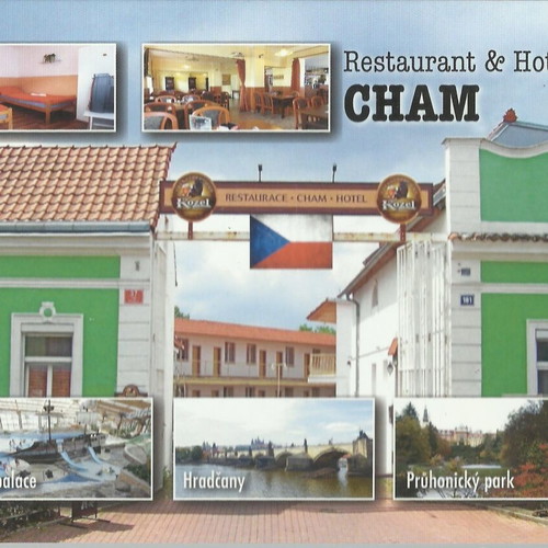 Hotel Cham Prague postcard