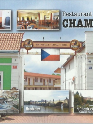Hotel Cham Prague postcard