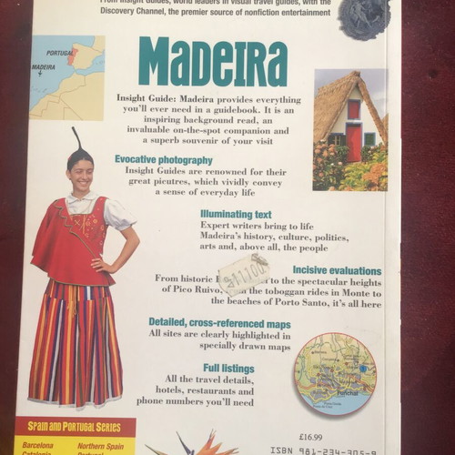 Madeira guide used, travel book