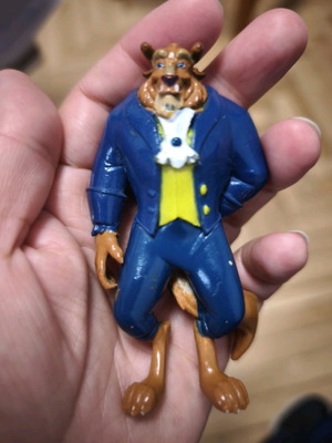 Disney set of 7 used Beauty and the Beast figures