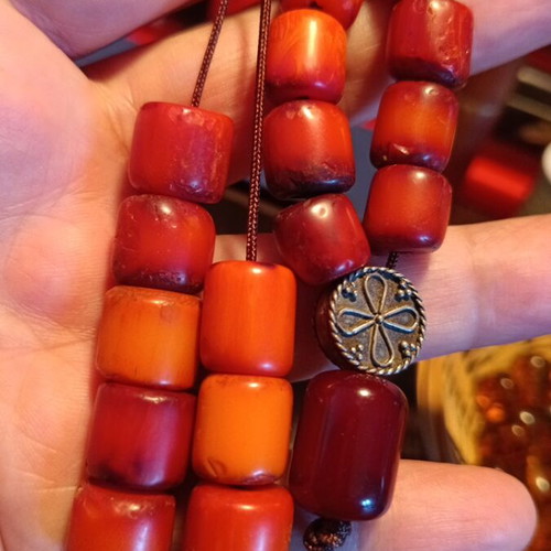 Komboloi handmade from mastic, new