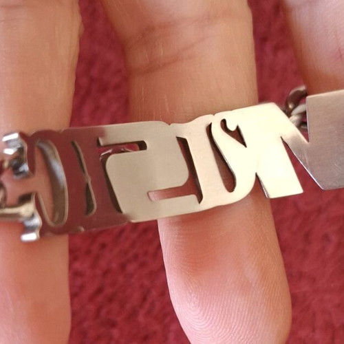 Miss Sixty bracelet like new, stainless steel with zirconia