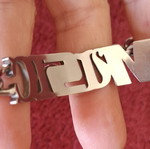 Miss Sixty bracelet like new, stainless steel with zirconia