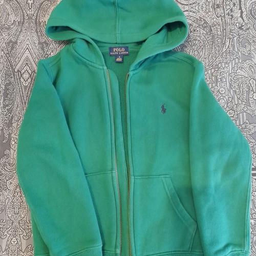 Polo Ralph Lauren hoodie zipper jacket used, green