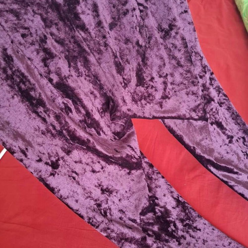 Velvet leggings H&M used in purple shade