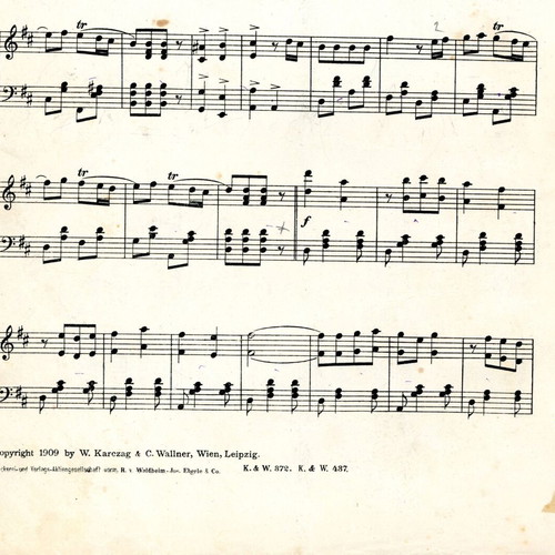 Der Graf von Luxemburg sheet music used, Franz Lehar