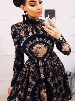 La Divina dress new, brown, size S/M
