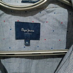 Αντρικό πουκάμισο Pepe Jeans μεταχειρισμένο, μέγεθος XL, γκρι και μπλε