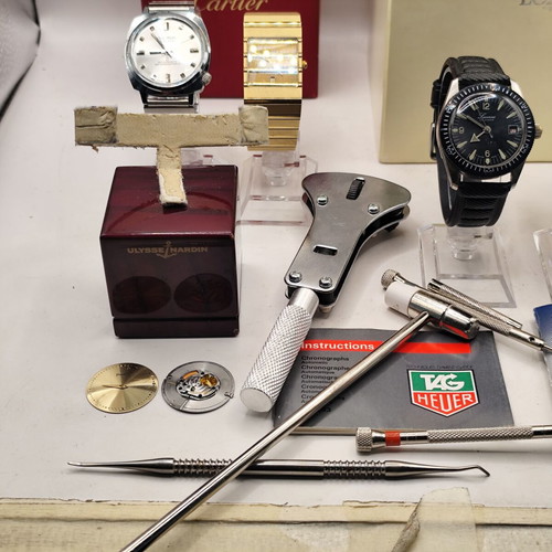 Vintage watches set with boxes and parts