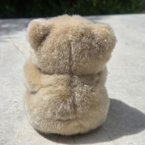 Hallmark Forever Friends plush teddy bear with pink letter A like new