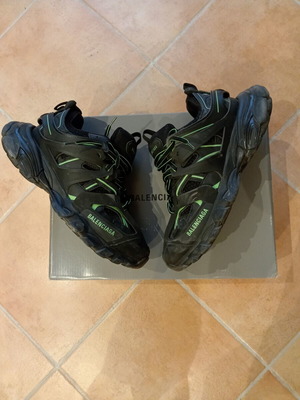 Balenciaga Track sneakers, green and black, size 38 EU