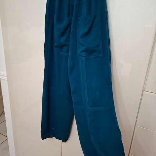 Cargo pants blue green Vassia Kostara like new, size small