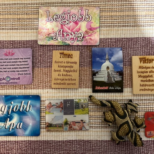 Souvenir magnets used, pack of 9 pieces