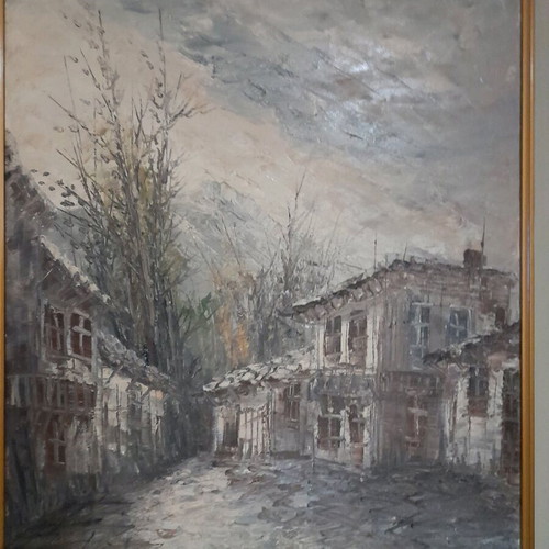Painting in like new condition, 90×70cm, earth tones