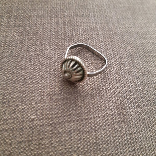 Silver ring set authentic and new