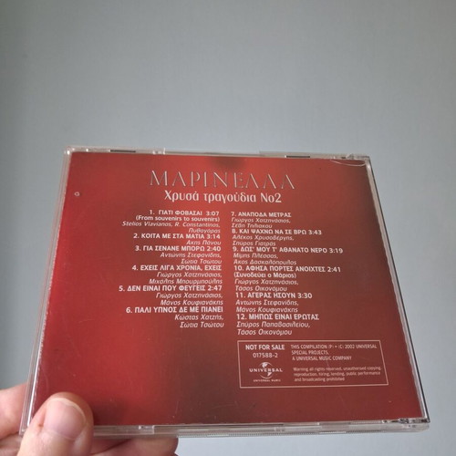 Marinella and Dalaras CD set like new, laiko songs