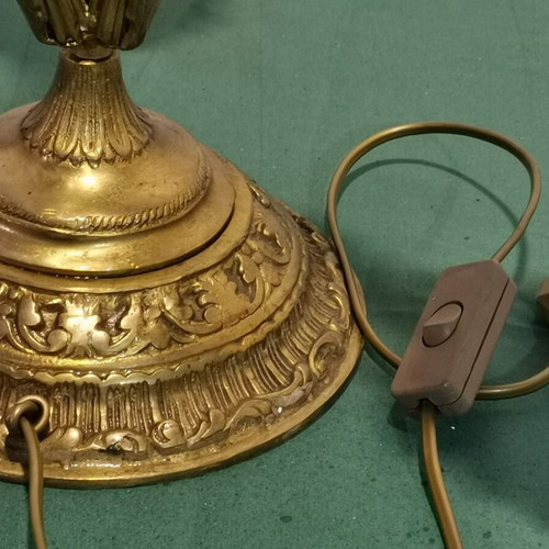 Bronze lamp used, vintage 1960