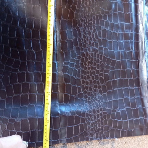 Brown faux leather piece new, dimensions 1.17x0.48