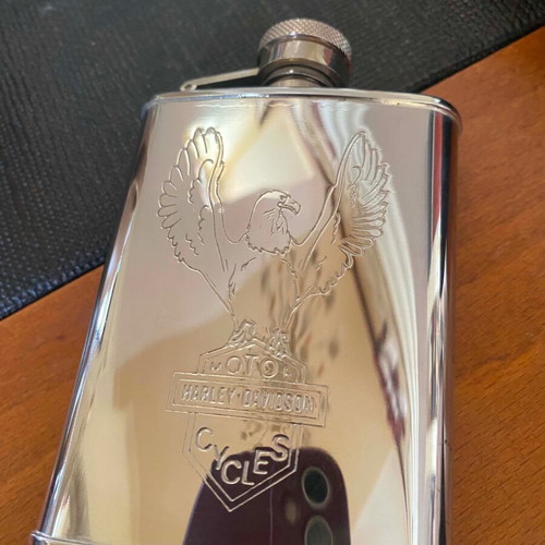 Harley Davidson flask new stainless steel with box