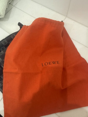 Loewe shoulder bag with detachable wallet and storage pouch, blue and grey