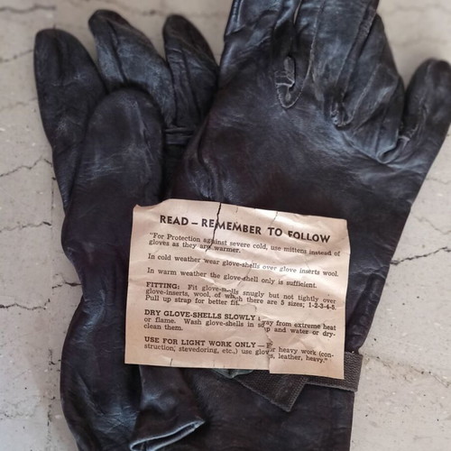 U.S.ARMY M-1949 leather gloves new, collectible vintage