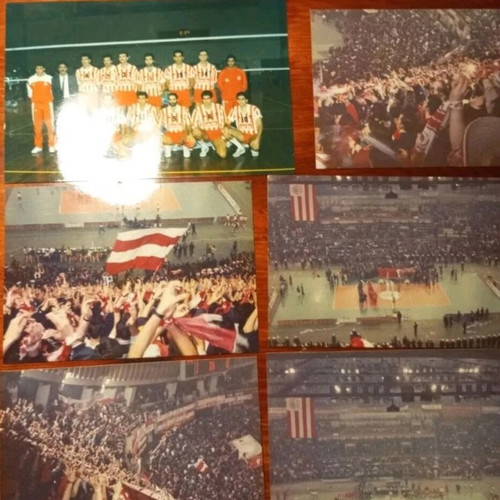 Olympiacos Volleyball 25 Photos of 1992 Champions Cup with Ravenna like new