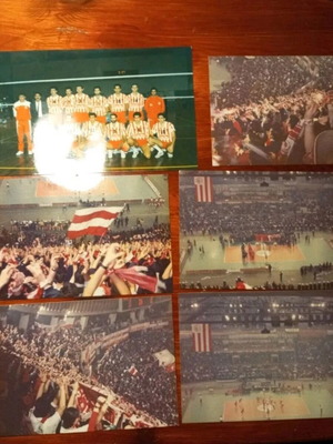 Olympiacos Volleyball 25 Photos of 1992 Champions Cup with Ravenna like new