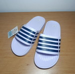 Ocean Addicts slides white with blue stripes