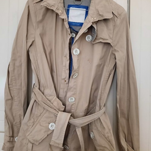 Thomas Burberry women's trench coat used, beige, size M