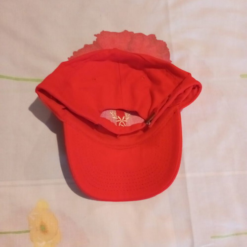 Authentic collectible jockey hat red with Olympic Academy emblem new