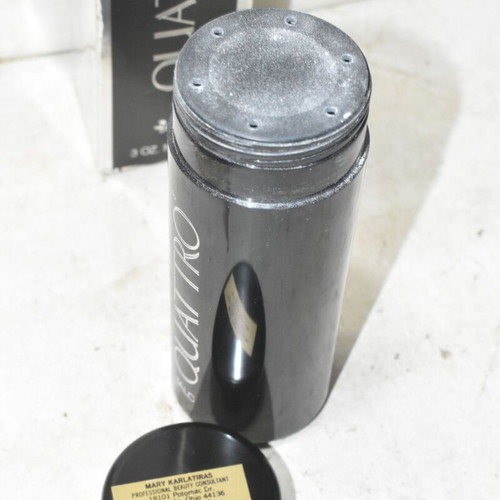 Mary Kay Quattro Talc 75g shaker used with box vintage collectible