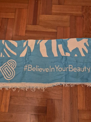 Parabita πετσέτα θαλάσσης καινούργια, μπλε άσπρη, 100% cotton