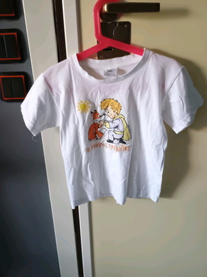 Little Prince T-shirt for 6-year-old boy like new, white