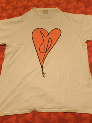 Smashing Pumpkins Heart T-shirt used, size XL, white