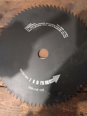 Brush cutter blade 255×1.8-80T new