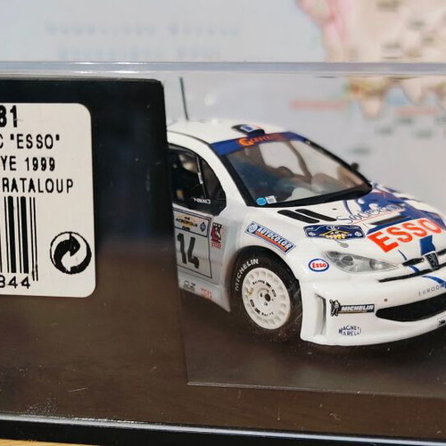 Peugeot 206 WRC Acropolis Rally 1999 - IXO 1/43 - SKM99054 - Occasion