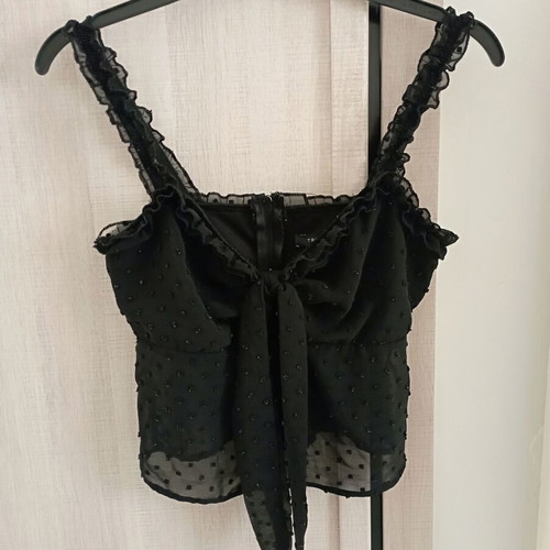 Trendyol black t-shirt new, size XS